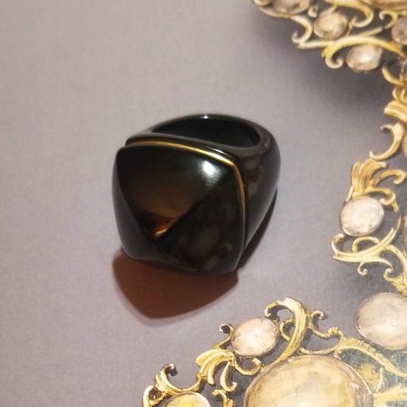 HP 🎉Baccarat Medicis Pop Ring in Black - Picture 7 of 8